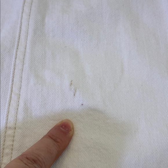 CLEAROUT Madewell Denim Scoopneck Midi Dress in Pure White Wash Size Large - Picture 13 of 14